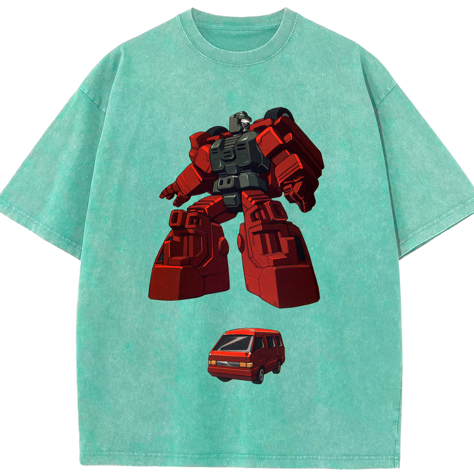 （画像用）  綿100% ヴィンテージ風 半袖Tシャツ（フロントプリント）